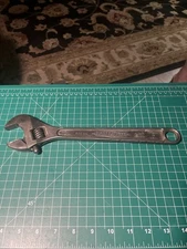 Vintage Diamond Tool & Horseshoe Co. 12” Adjustable Wrench Made in USA