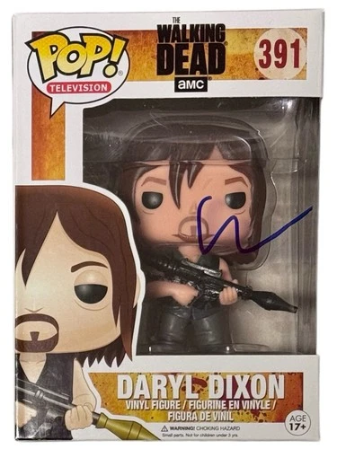 Norman Reedus The Walking Dead Daryl Dixon Signed Autograph Funko Pop #391 ACOA