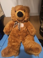 Toys R Us Teddy Bear Realistic Soft Classic Brown Plush 21" 1995 Geoffrey Inc