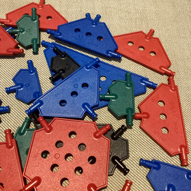 30 KNEX Panel Connector Blue Black Red Green ASSORTED SIZES Standard K'nex Parts