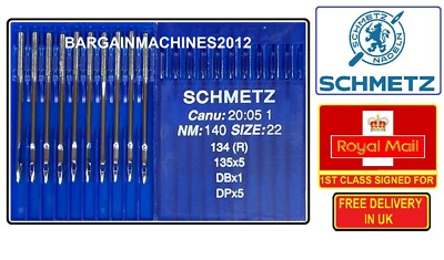 SCHMETZ DPX5 NM:140 GR:22 INDUSTRIENÄHMASCHINE REGULAR POINT NADELN 