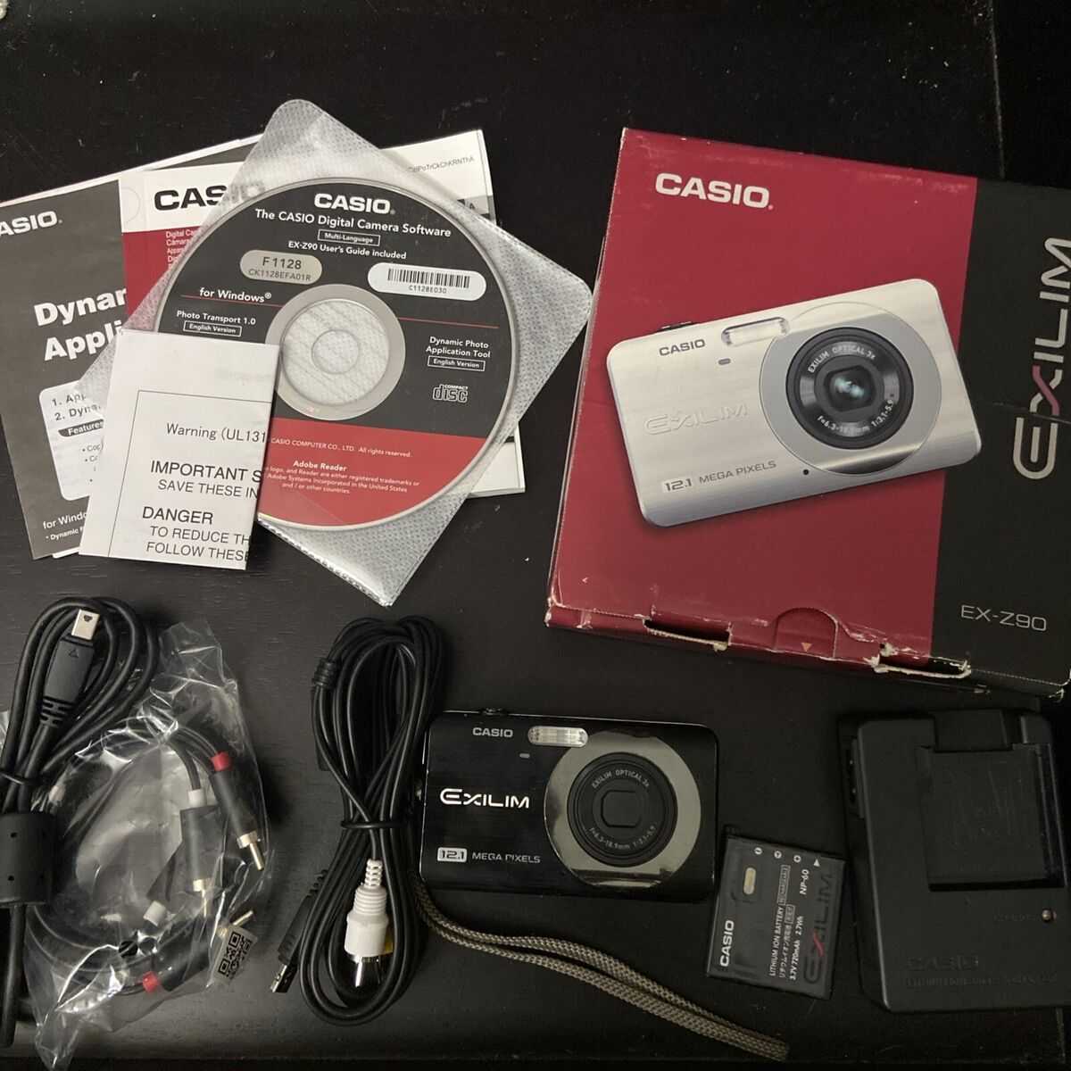 Casio EXILIM EX-Z90 12.1 MP Digital Camera - Black (Battery Casio EXILIM EX-Z90 12.1 MP Digital Camera - Black (Battery
