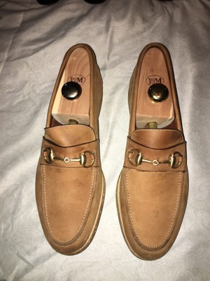 suede loafers tan