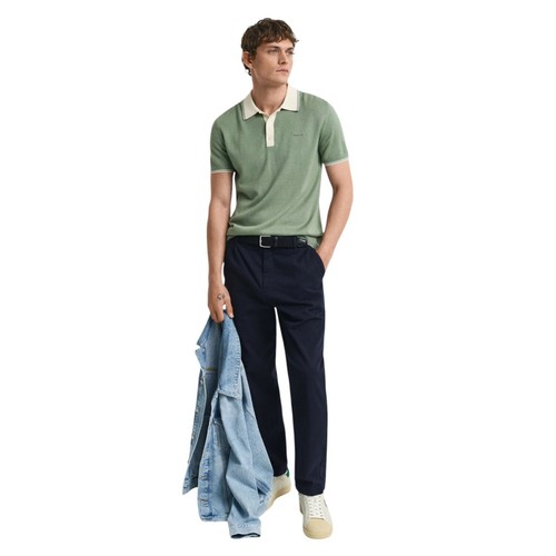 Gant Men`s Modal Blend SS Polo Shirt - 8030237 - Picture 9 of 17