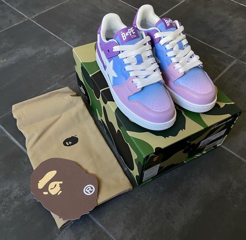超美品A BATHING APE®︎ BAPE SK8 STA #1 Purple BAPE SK8 STA #1 | bape.com
