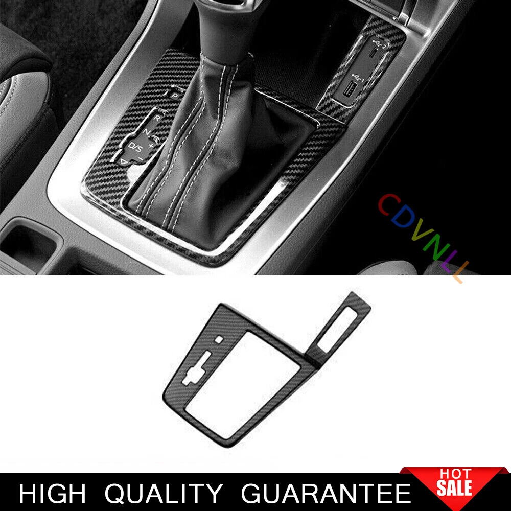 Fit For Audi Q3 2019-2023 ABS Carbon Fiber Central Console Gear Shift Frame Trim