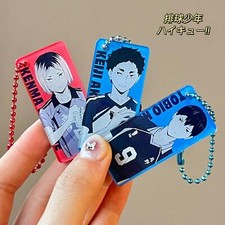 Haikyuu  Acrylic Keychain Anime Backpack Pendant Trinkets Cosplay Bag Charm