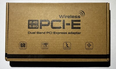 EDUP Dual Band PCI-E Wireless Adapter/ Wifi Card - Intel AX200 - 802.11AX+BT 5.1