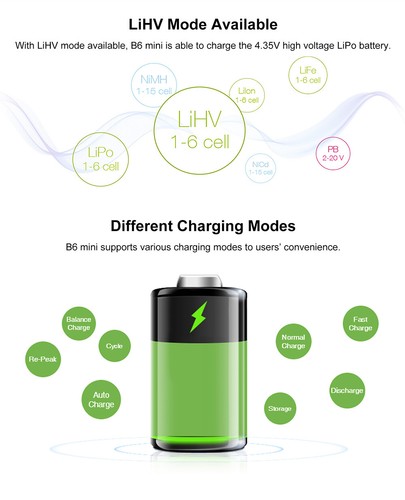 SKYRC iMAX B6 Mini Balance Charger/Discharger for Drone FPV Racing Rotor Battery - Picture 4 of 26