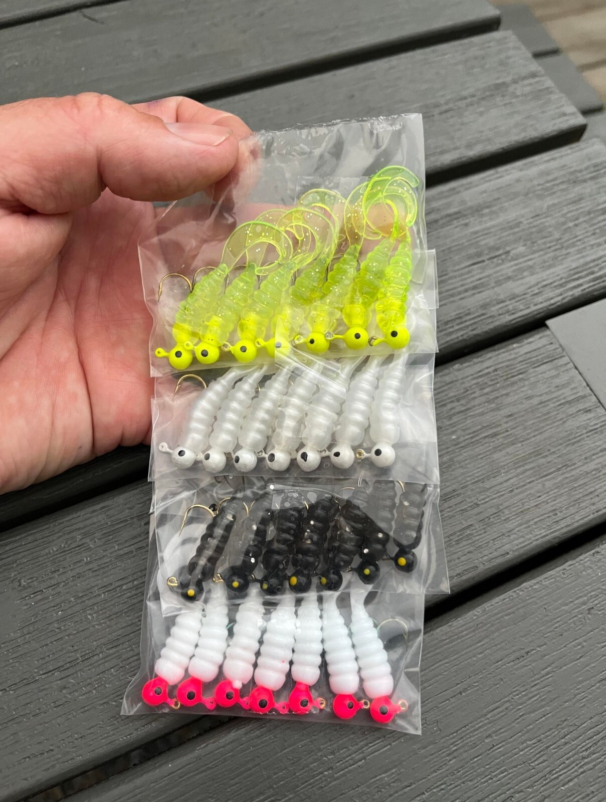28 Pre Rigged Soft Plastic Fishing Lure Jigheads Tackle Bream REDFIN