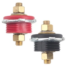 Through Panel Battery Terminal Connectors Junction Firewall 3/8'' Studs Bulkhead