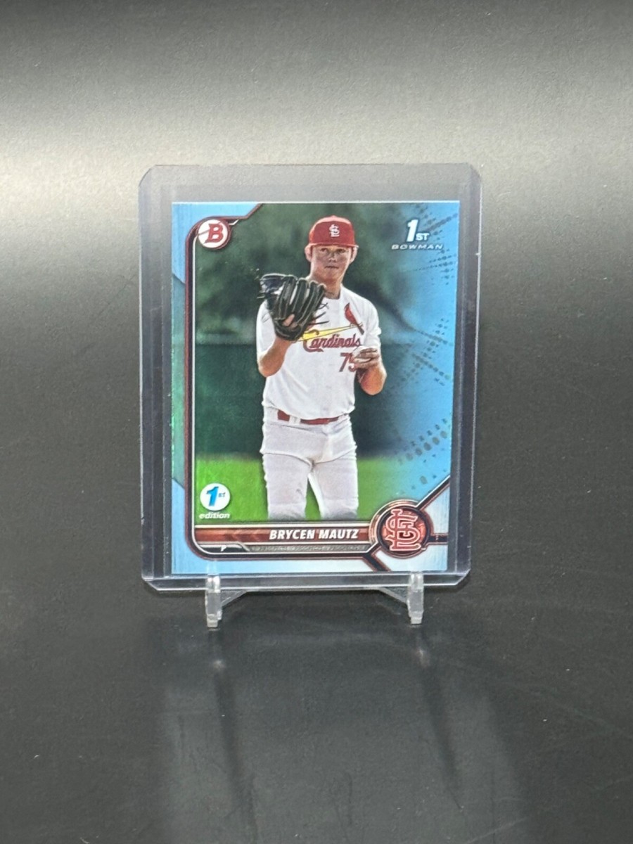 2022 Bowman 1st Edition #BD-124 Brycen Mautz 1st Bowman Sky Blue