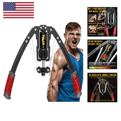 Twister Arm Trainer XINQITE , Adjustable Spring Workout Bar, Forearm ...
