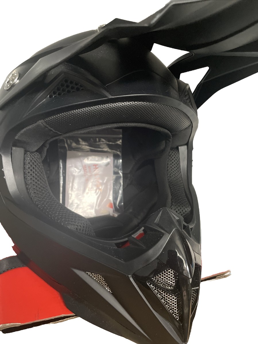 YEMA (YM-915) Matte Black Motorcycle Helmet - Size XL. NEW | eBay