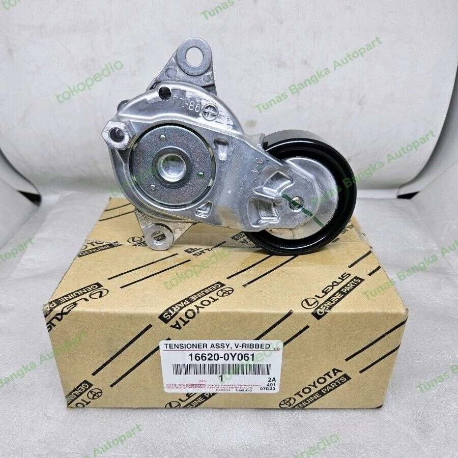 Fits For TOYOTA Yaris Sienta Tensioner Assy, V-Ribbed Belt 16620-0Y061 Genuine - Image 2 of 4