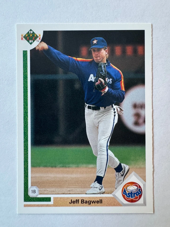 Lote de conjuntos de equipos de cubierta superior de los Houston Astros 1989-93 (5 juegos con radiocontrol Biggio, Bagwell) Foto 4 de 4