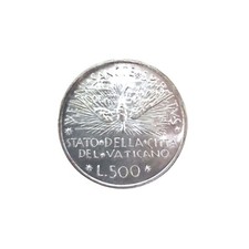 Moneta d'argento da 500 Lire Sede Vacante 1978