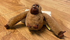 Kipling Monkey “Eric” Thumb Sucking Ape Gorilla - Light Brown