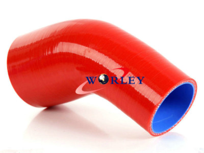 ID 2.5''-2'' 64mm-51mm Silicone Intercooler Turbo Hose FOR 45 Degree Reducer Elbow