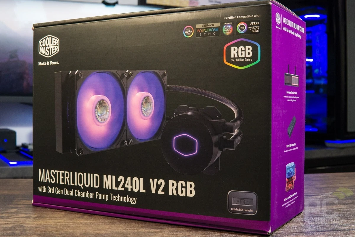 AIO WATER COOLING COOLER MASTER MASTERLIQUID ML240L V2 RGB