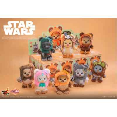 Hot Toys Set of 8 Cosbi Ewoks Plush Keychain Star Wars Celebration