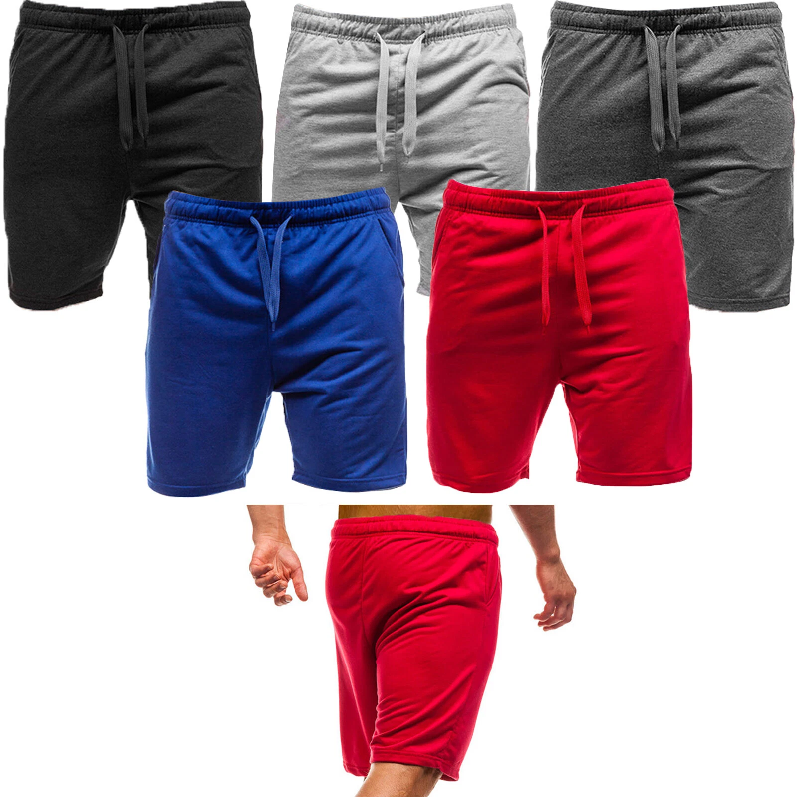 Men's Shorts Sports Bottoms Jogging With Pockets Training Sport Running Outdoor