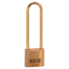 Image of Kasp K12530L70BD Premium Brass Padlock - 30x70mm - Long Brass Shackle
