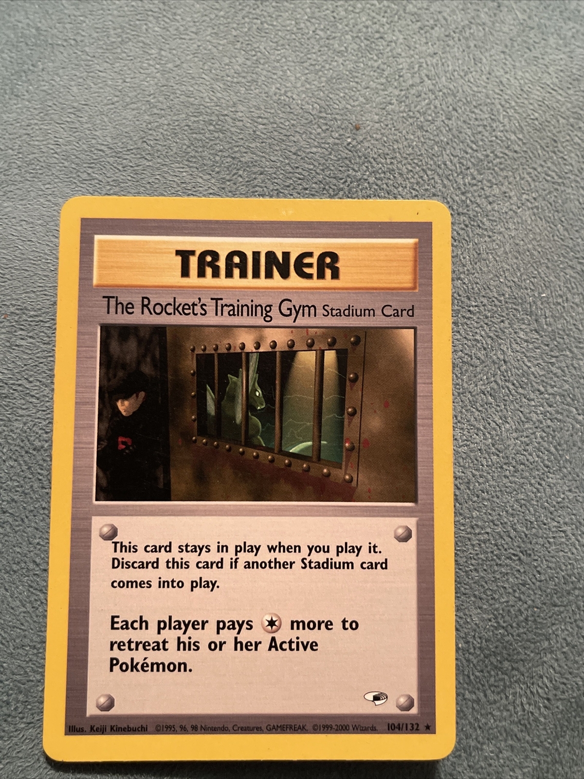Pokemon Gym Heroes Rare Card - The Rocket's Training Gym 104/132 LP