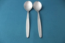 2 Large Teaspoons WMF Cromargan LAUREL Stainless Germany 6 1/8"