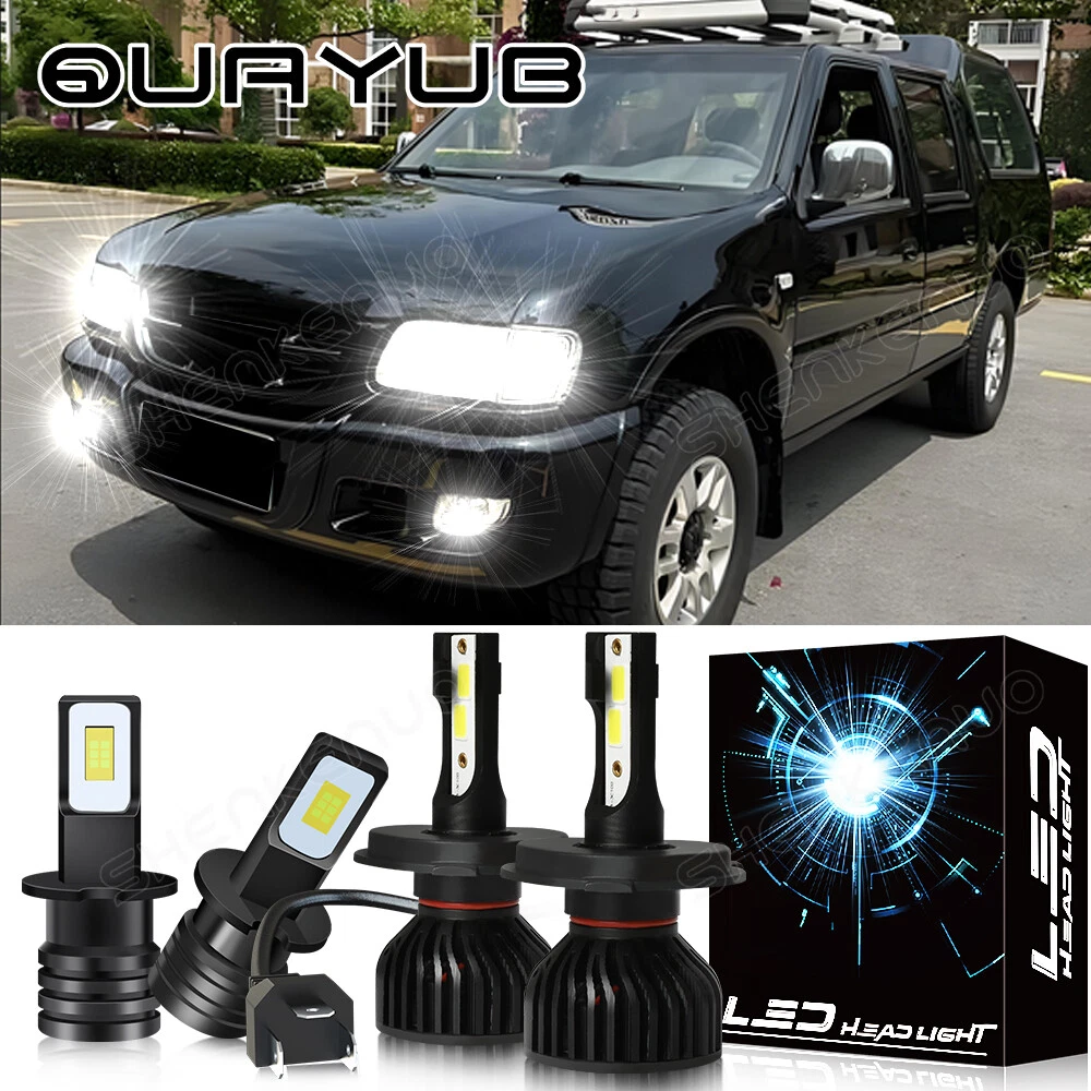 For Isuzu Rodeo Sport 2001-2003 6000K LED Headlight + Fog Lights Bulbs Combo Kit