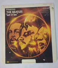 Vintage The Beatles Let it Be RCA SelectaVision Video Disc 1981
