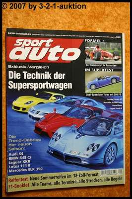 Sport Auto 4/04 Carrera GT SLR Ferrari Enzo Audi S4