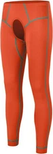 Men's Thermal Underwear with Open Front Long Johns Mens Base Layer M-2XL