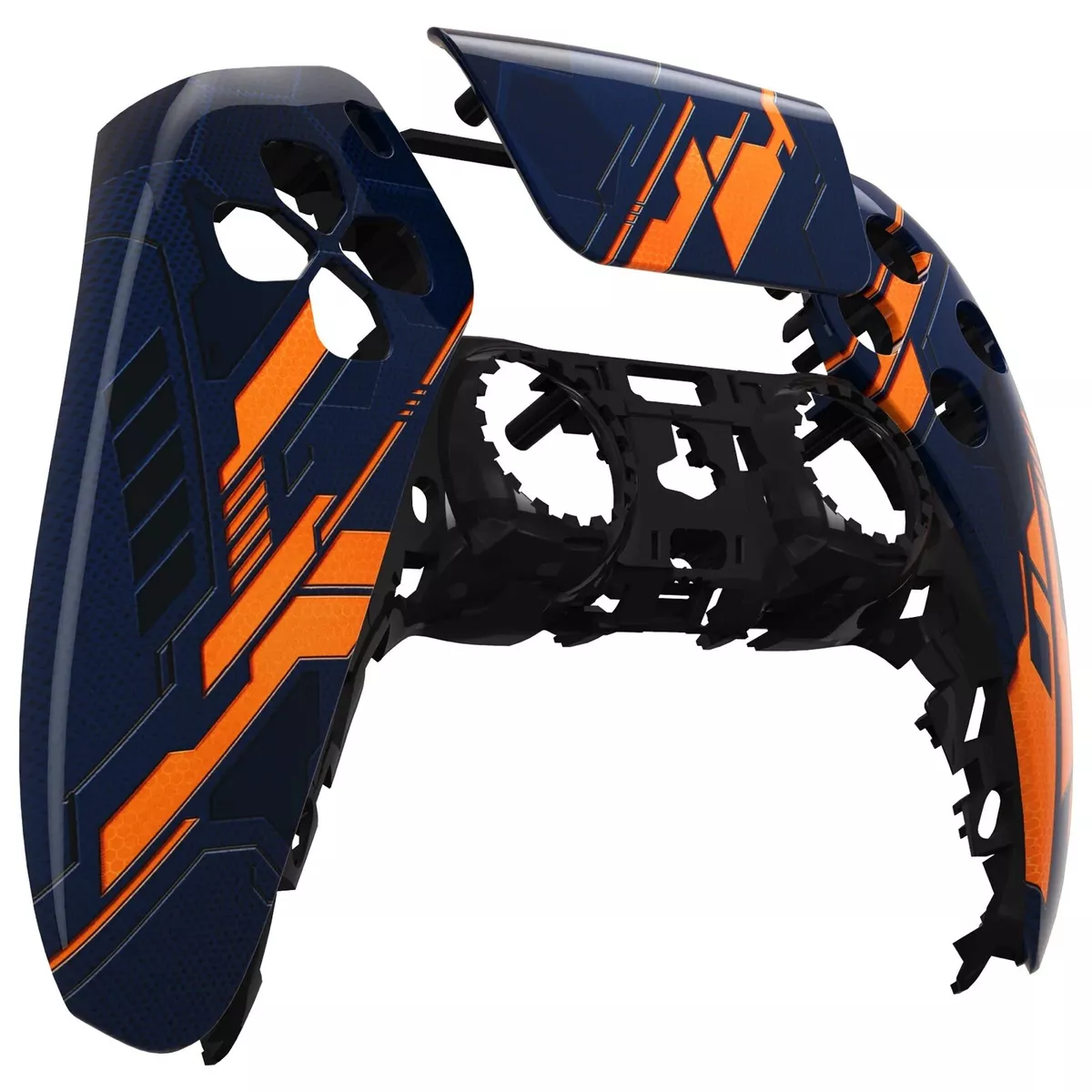 Playstation controller glowing orange outlet