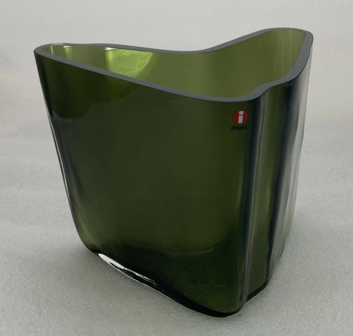 Iittala Alvar Aalto Vase Anniversary Numbered 175x140mm Moss Green