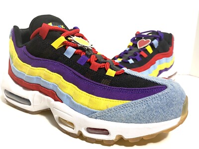 NIKE AIR MAX 95 SP MULTI COLOR PSYCHIC BLUE CHROME YELLOW CK5669