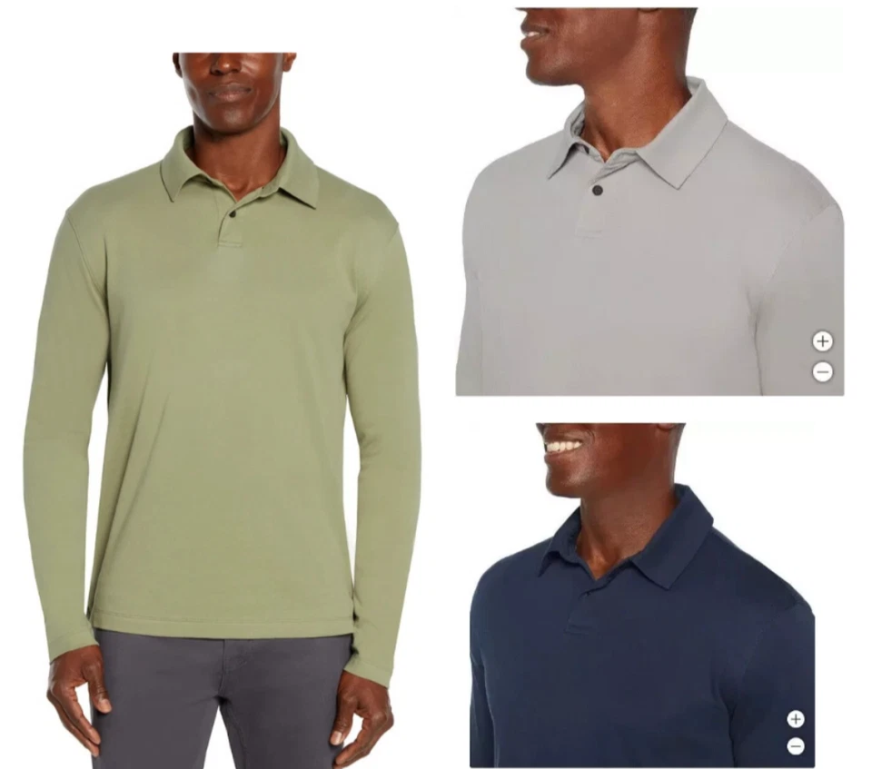 Banana Republic Long Sleeve Luxe Touch Polo - Image 2 of 2
