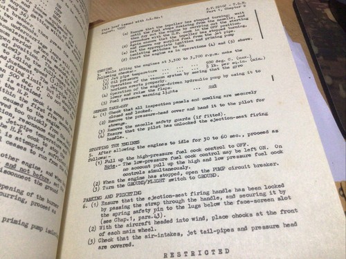 RAF Air Publication AP2210JTSN Travelling Service Notes for Meteor FR Mk9 - 第 11/12 張圖片