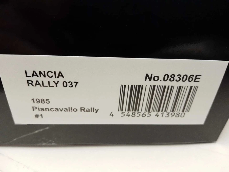 Kyosho Lancia 037 ESSO #1 Tabaton Vainqueur Piancavallo Rallye 1985 1/18 08306E - Photo 2/2