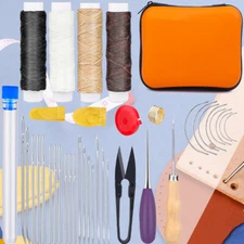 Leather Hand Sewing Stitching Needle for Sofa Shoes Upholstery Repair Sewing Kit