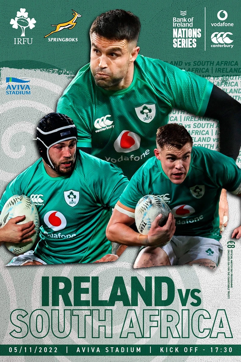 IRELAND v SOUTH AFRICA SPRINGBOKS 5 November 2022 RUGBY NATIONS OFFICIAL  100 pg | eBay