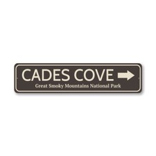 Cades Cove Park Metal Sign