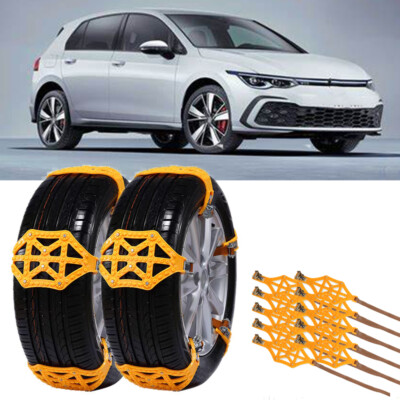 Non-Skid Winter Tire Snow Chain Set of 10 For Passenger Car Light Trucks SUV ATV