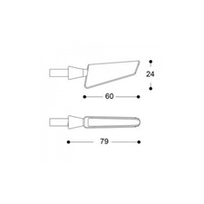 Barracuda Indicatore di direzione sequenziale SQ-LED B-LUX Rosso