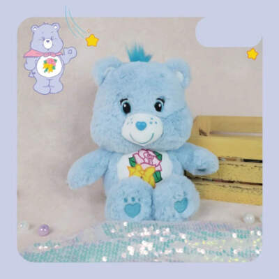 NEW Care Bears Grams Bear Rose Belly 13 inch Plush Miniso AUTHENTIC