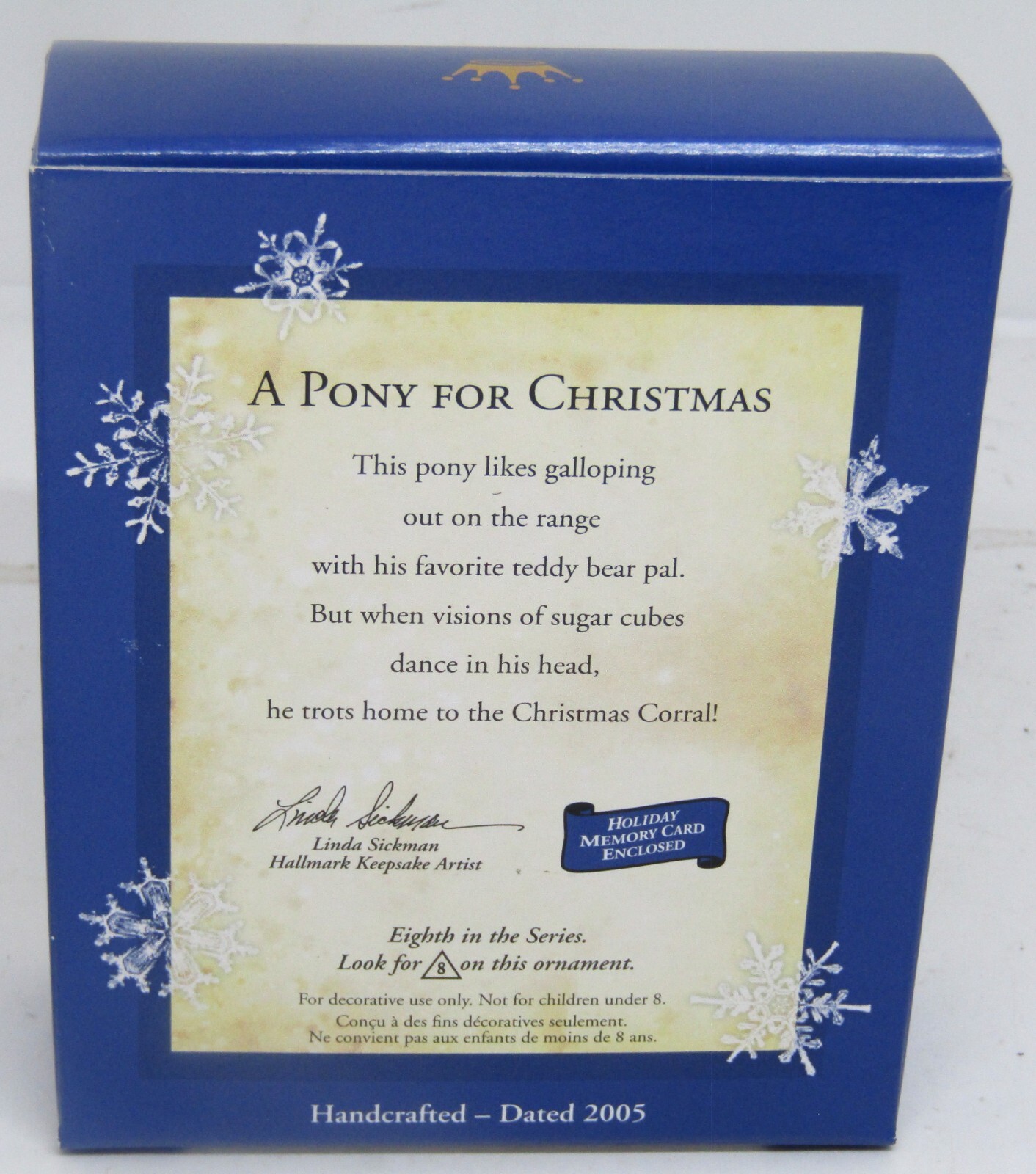 2005 A Pony For Christmas Hallmark Keepsake Ornament Collector's