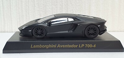 1/64 Kyosho LAMBORGHINI AVENTADOR LP 700-4 MATTE BLACK diecast car