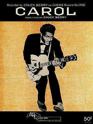 Chuck Berry - Carol - Sheet Music Cover Magnet - Picture 1 of 2