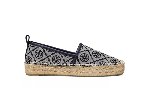 Brandneu TORY BURCH "T" Monogramm Plateau Espadrille Ballerinas Größe 9 - Bild 2 von 7