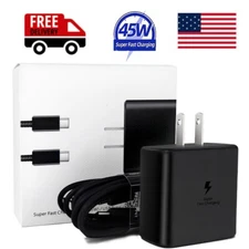 45W USB-C Super Fast Wall Charger + 6FT Cable For Samsung Galaxy S21 S22 S23 S24
